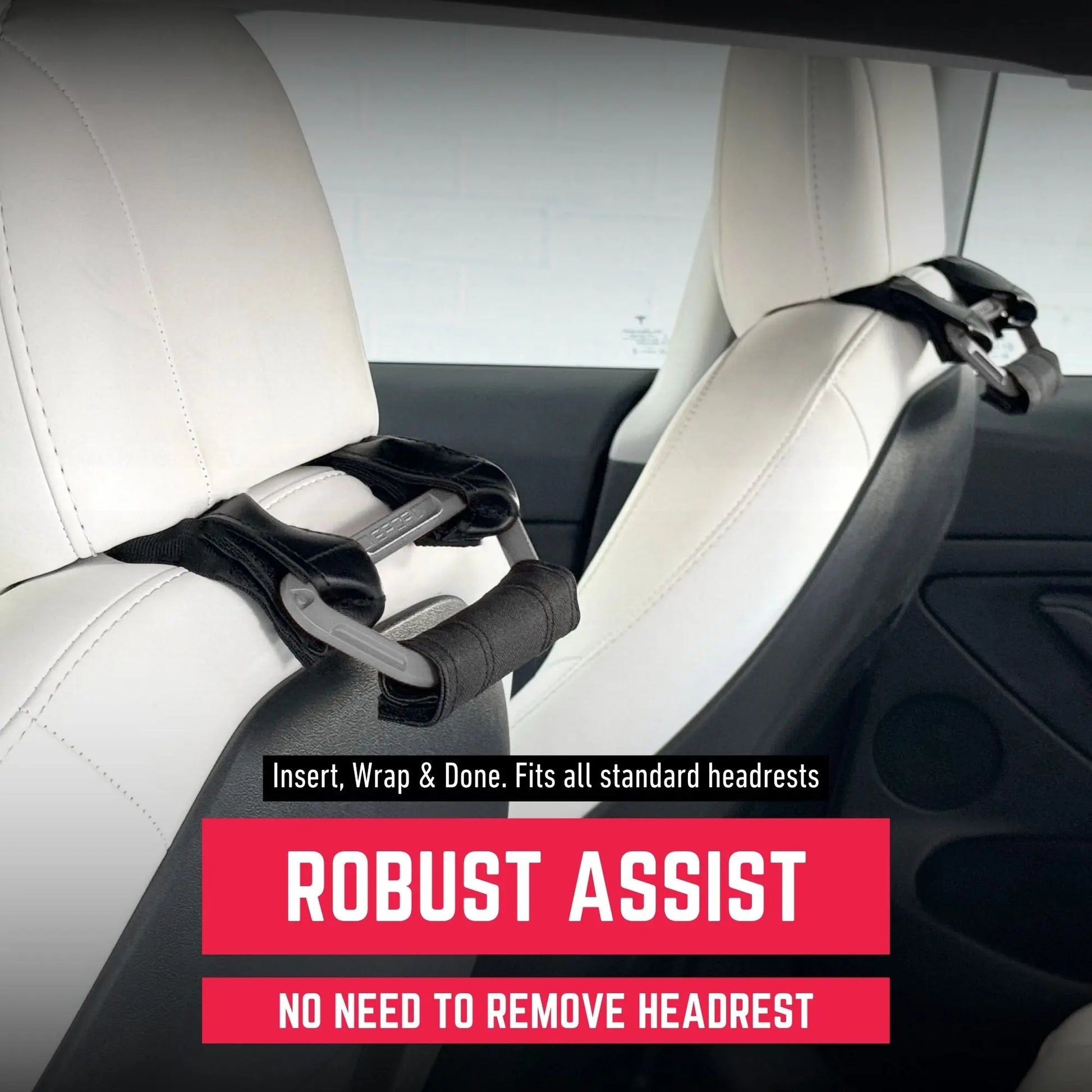 Back Grip PRO Headrest Handles for TESLA S/ 3/ Y - GPCA