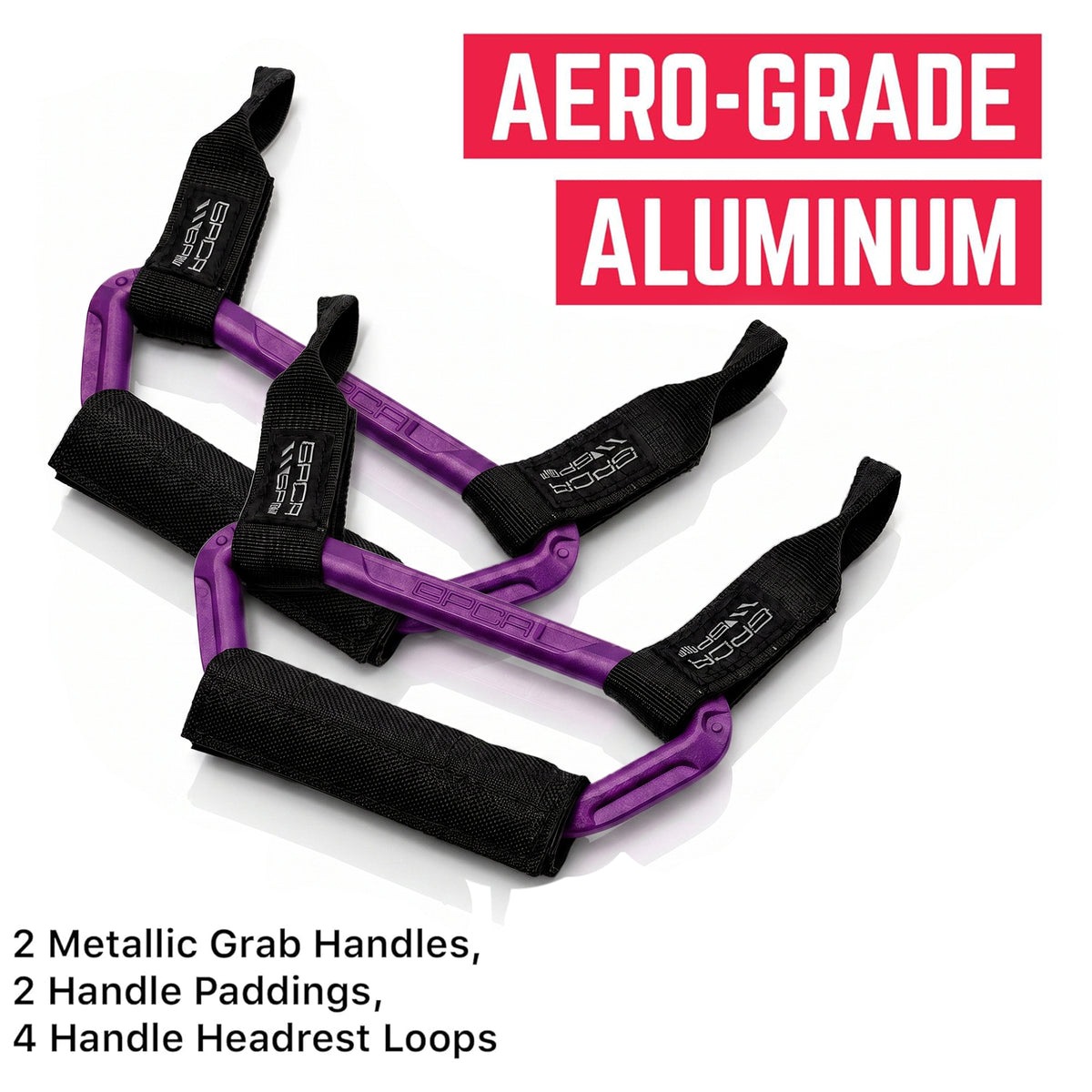 GPCA Back-Grip PRO Purple headrest grab handles