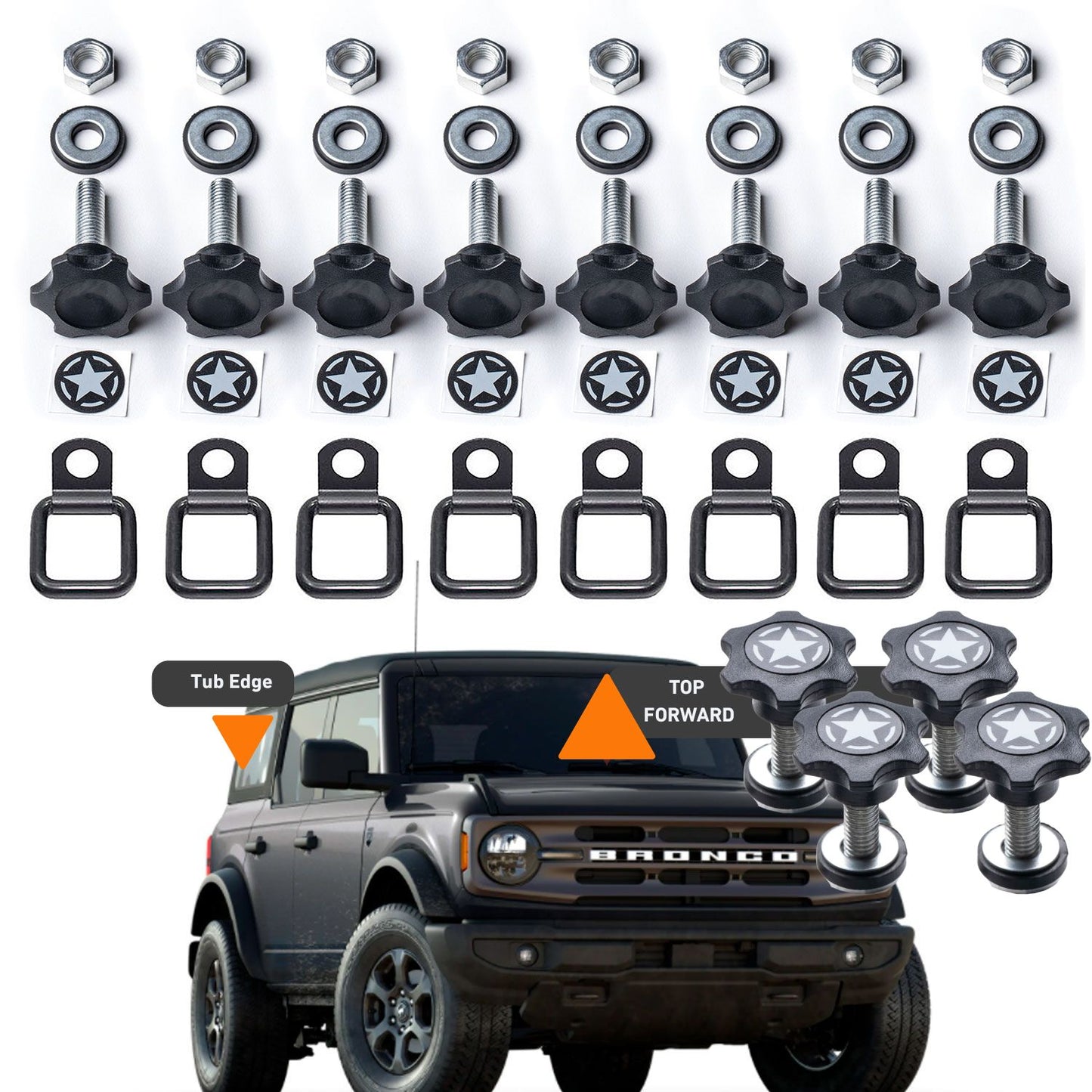 Bronco GP-Star Tie-Down Bolt Set