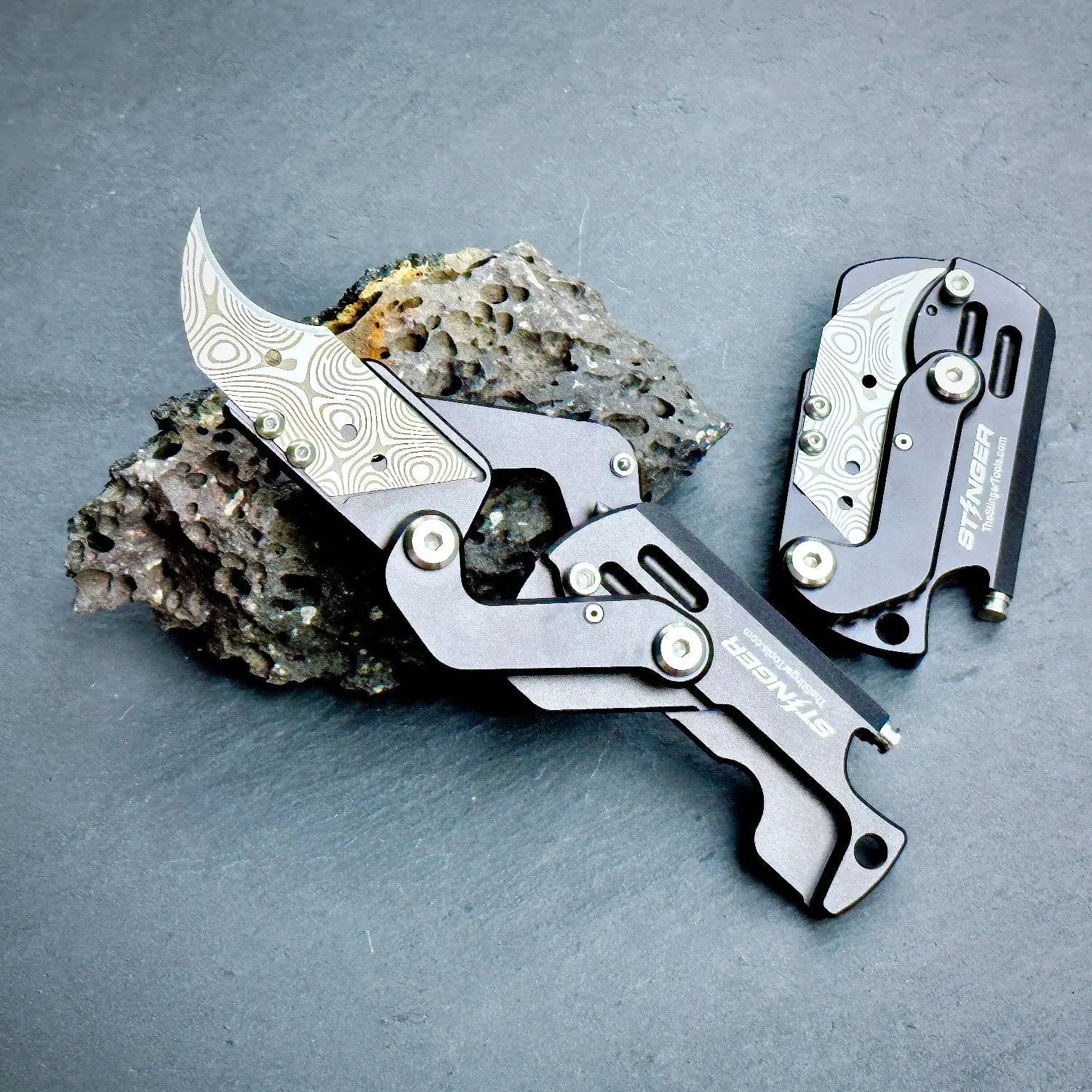 Stinger Dog Tag Folding Pocket Cutter Utility Knife - GPCA