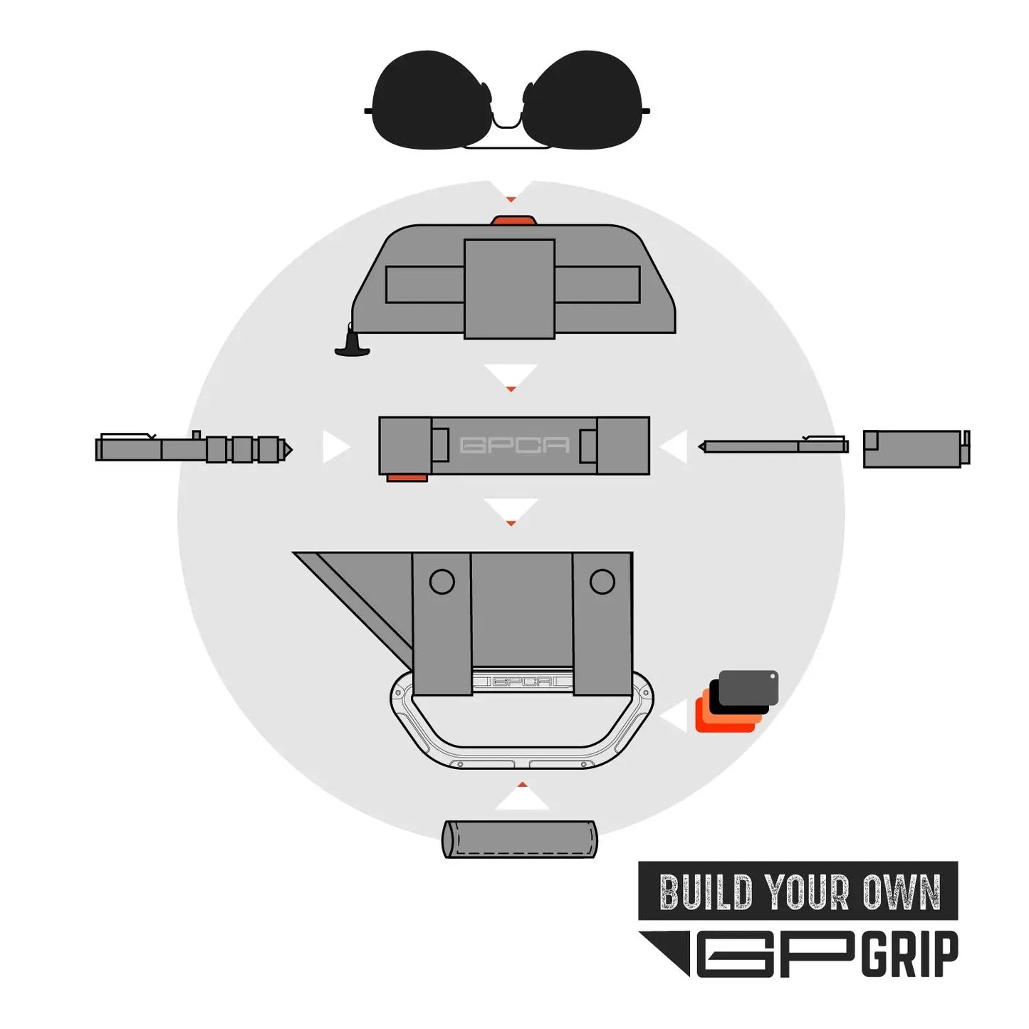 GP Grip PRO Jeep Color Handles 2007-23 - GPCA