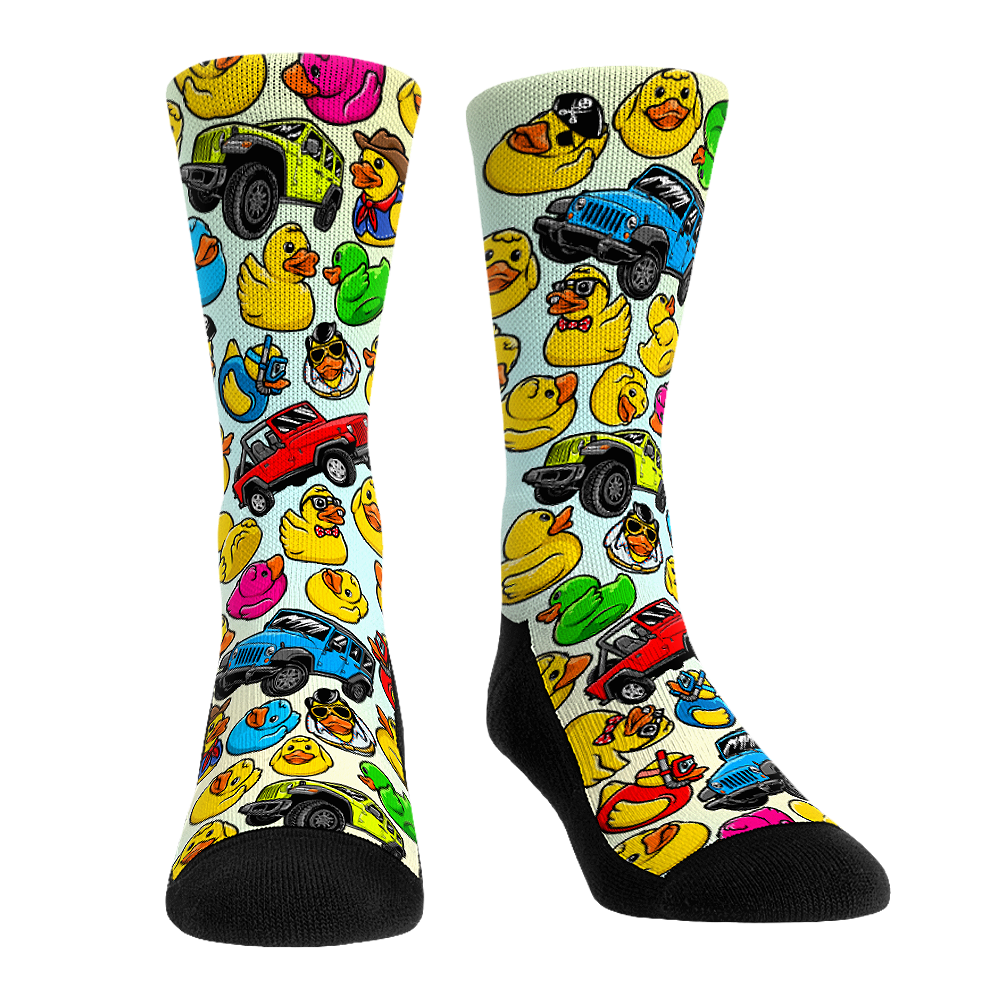 Jeep Ducks All-Over Socks - All Sizes front view