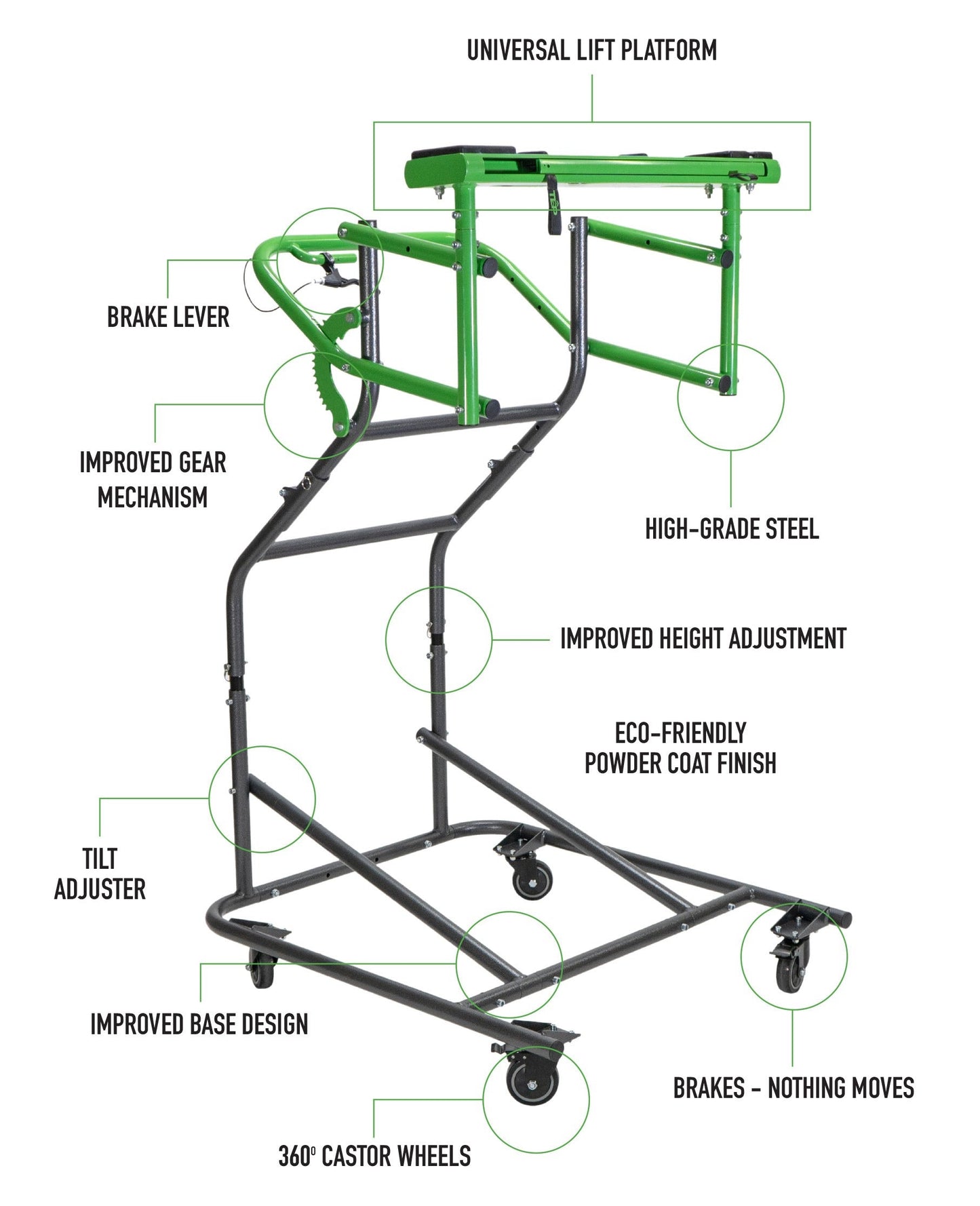 TopLift Pro V2 - Hardtop Removal & Storage Tool for Jeep Wrangler + Ford Bronco