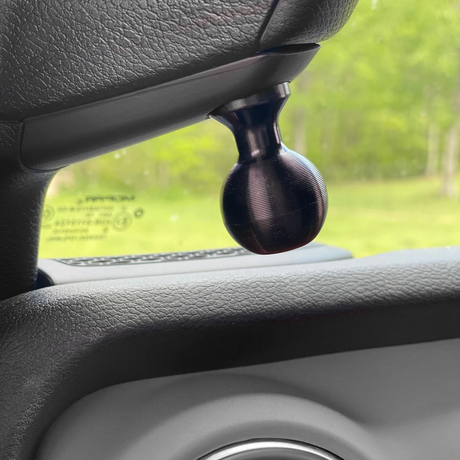 A-Pillar Ball Mount for 2018-23 Wrangler JL + 2020-23 Gladiator black finish