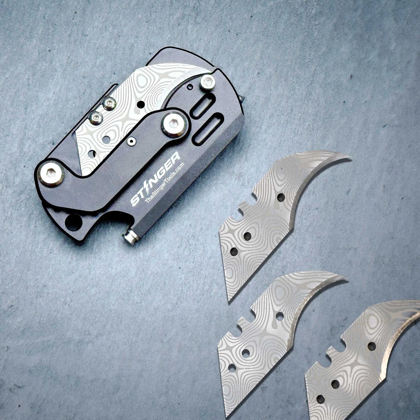 Stinger Dog Tag Folding Pocket Cutter Utility Knife - GPCA
