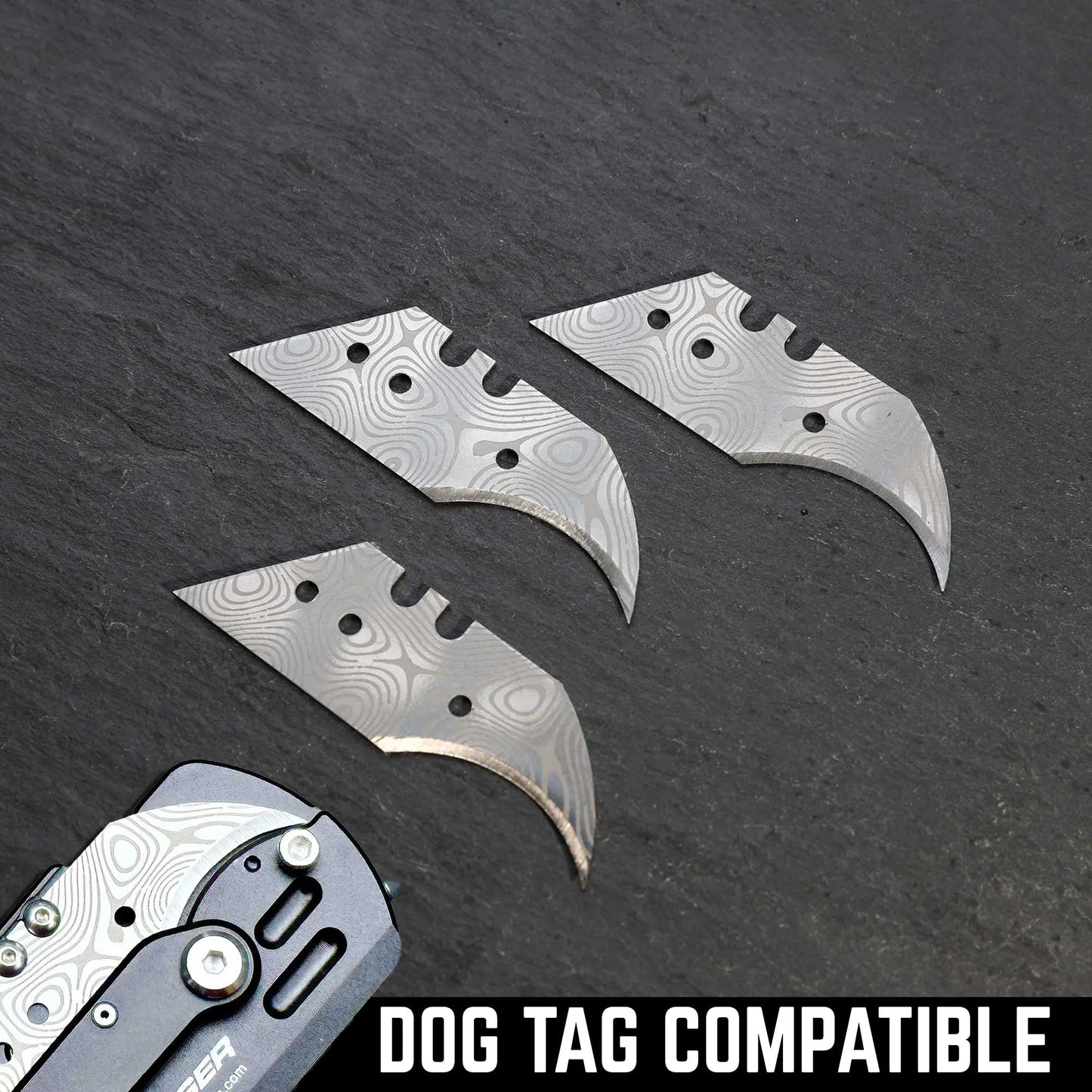 Stinger Dog Tag Folding Pocket Cutter Utility Knife - GPCA