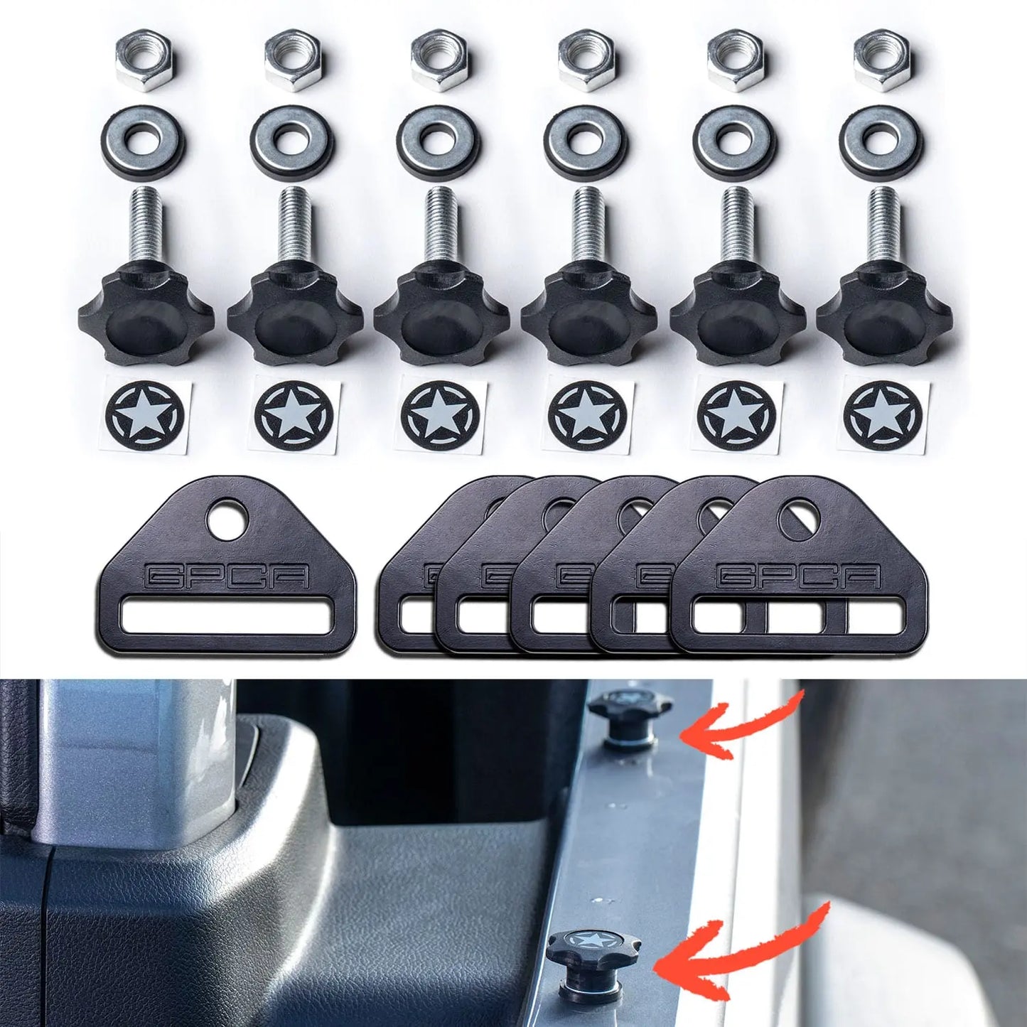 GPCA GP Star Tie Down Bolt Set