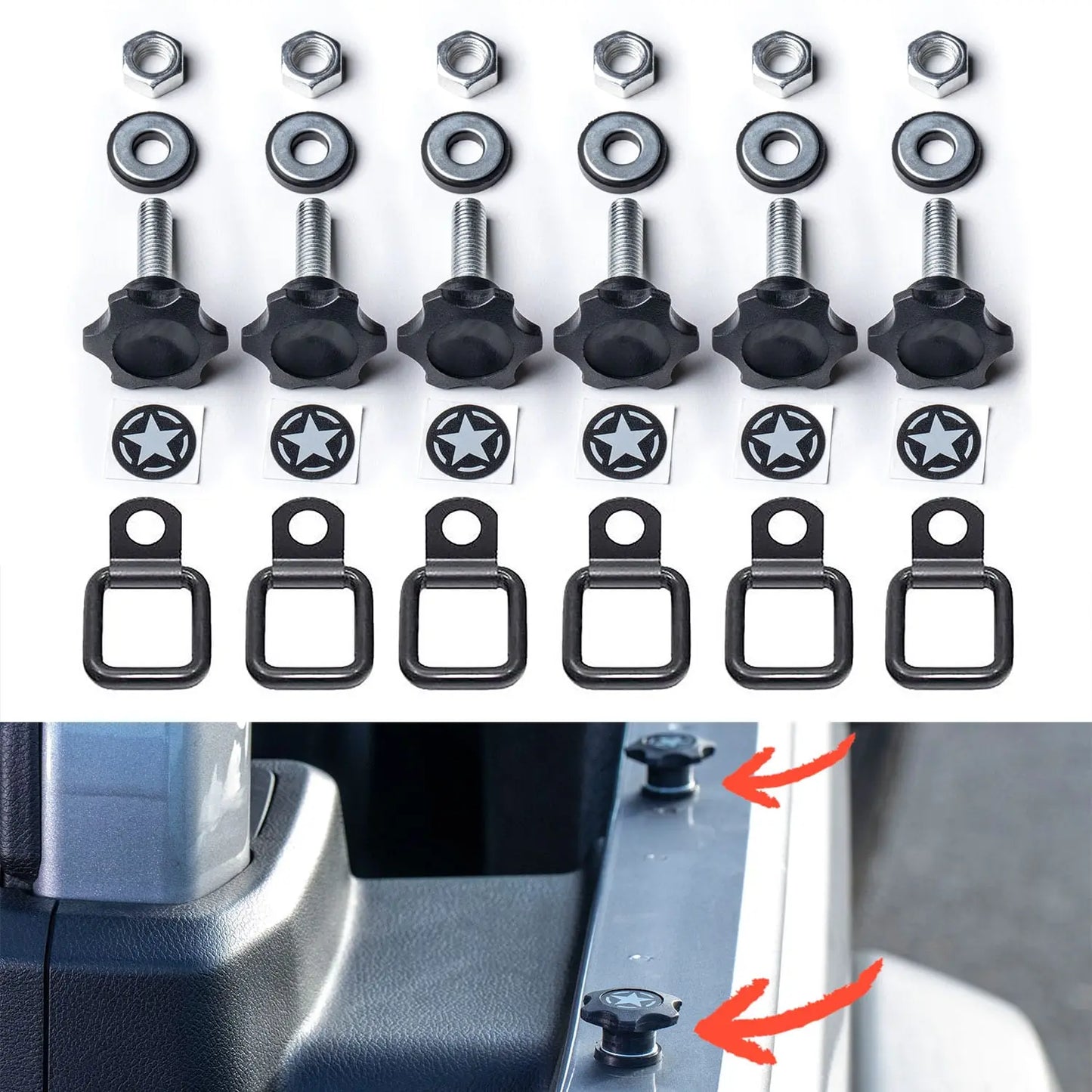 GPCA GP Star Tie Down Bolt Set