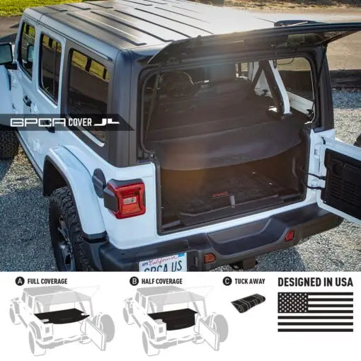 GPCA Jeep Wrangler JL 4DR Cargo Cover LITE - GPCA