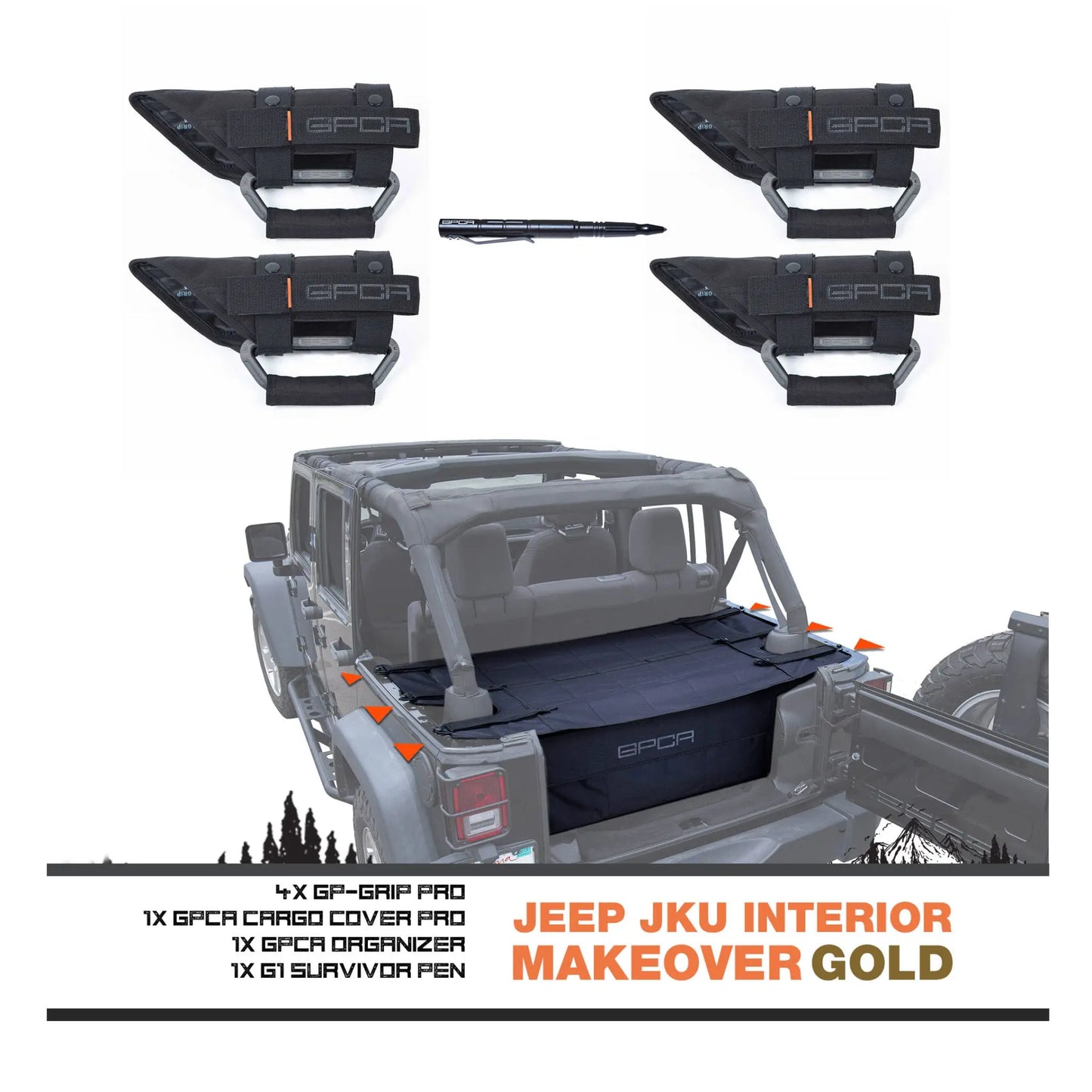GPCA Jeep Wrangler Bundle JK 07-23 4DR - GPCA