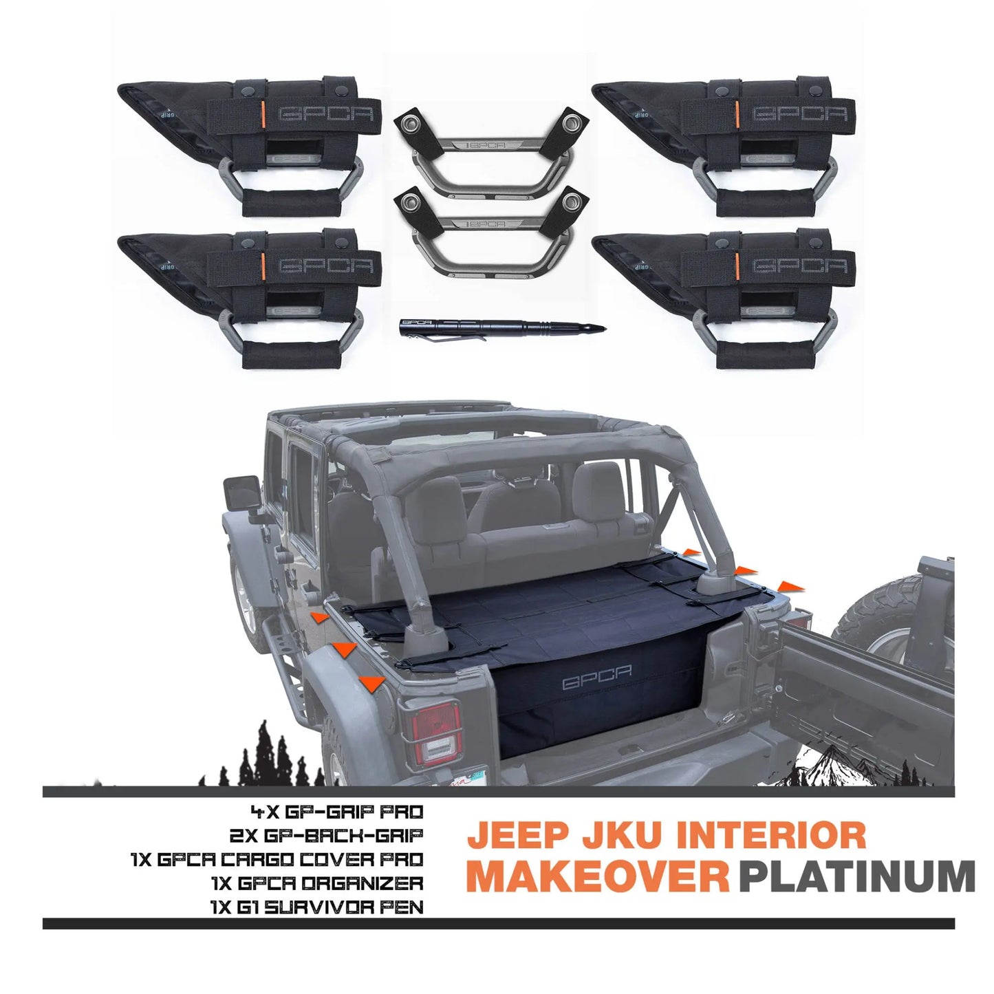 GPCA Jeep Wrangler Bundle JK 07-23 4DR - GPCA