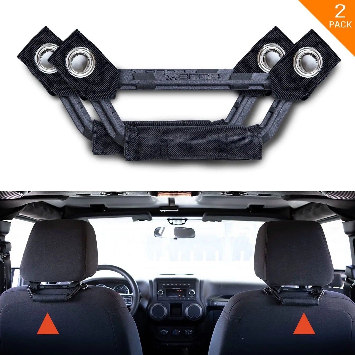 GP Back Grip Lite passenger handles for headrest