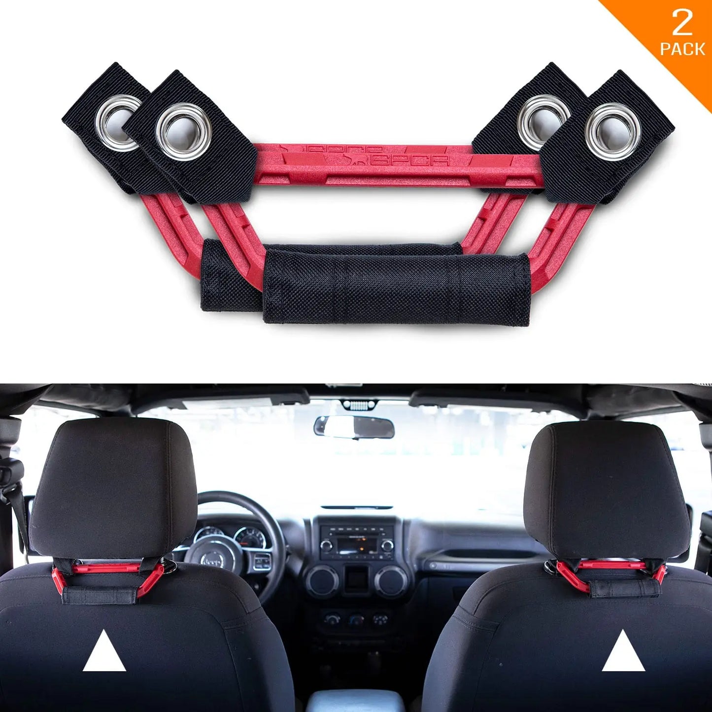 GP Back Grip Lite passenger handles for headrest