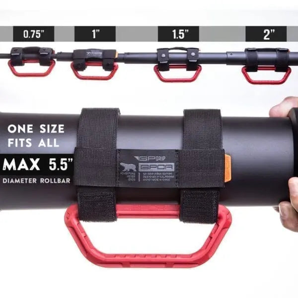 GPCA GP Grip Lite Universal Handles RED, one size fits all max 5.5"