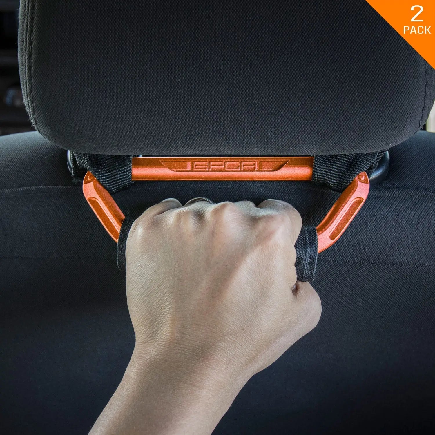 GP back grip headrest handle orange