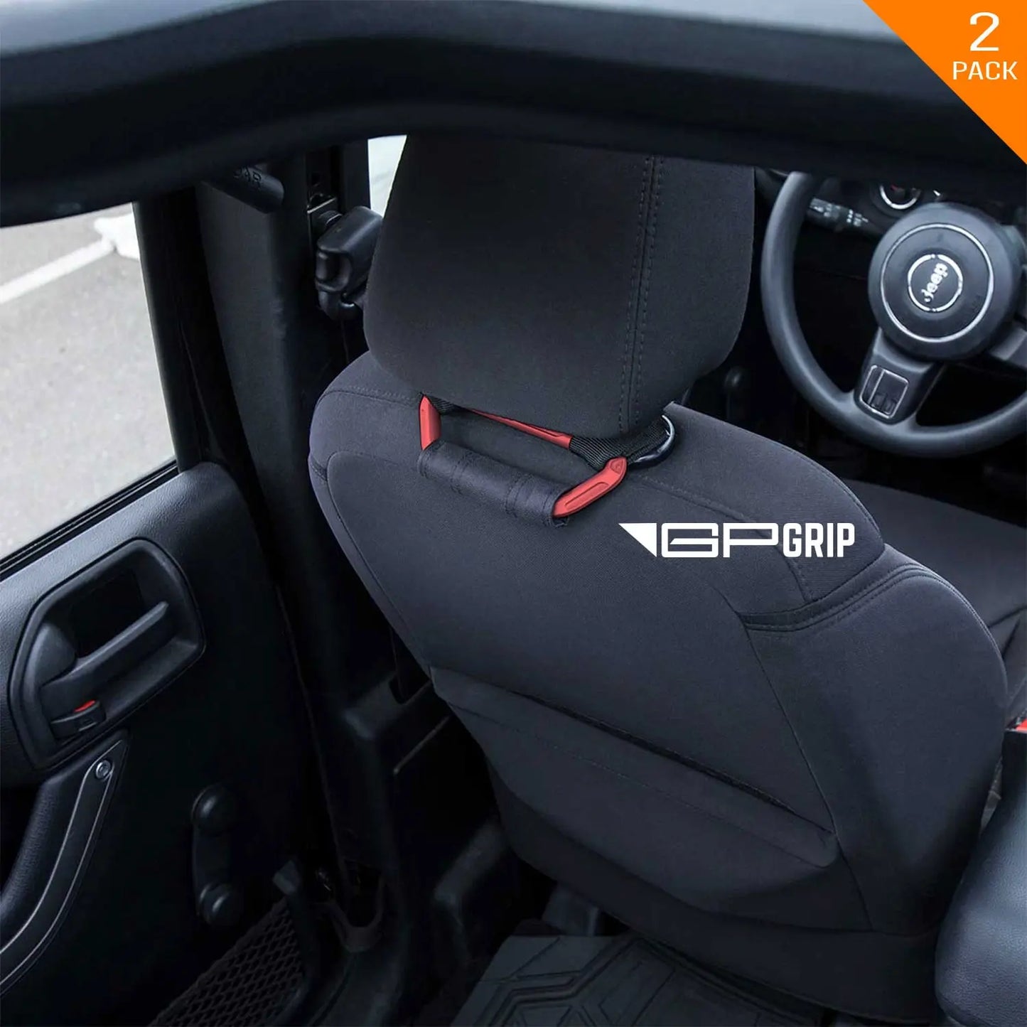 GP back grip headrest handle red