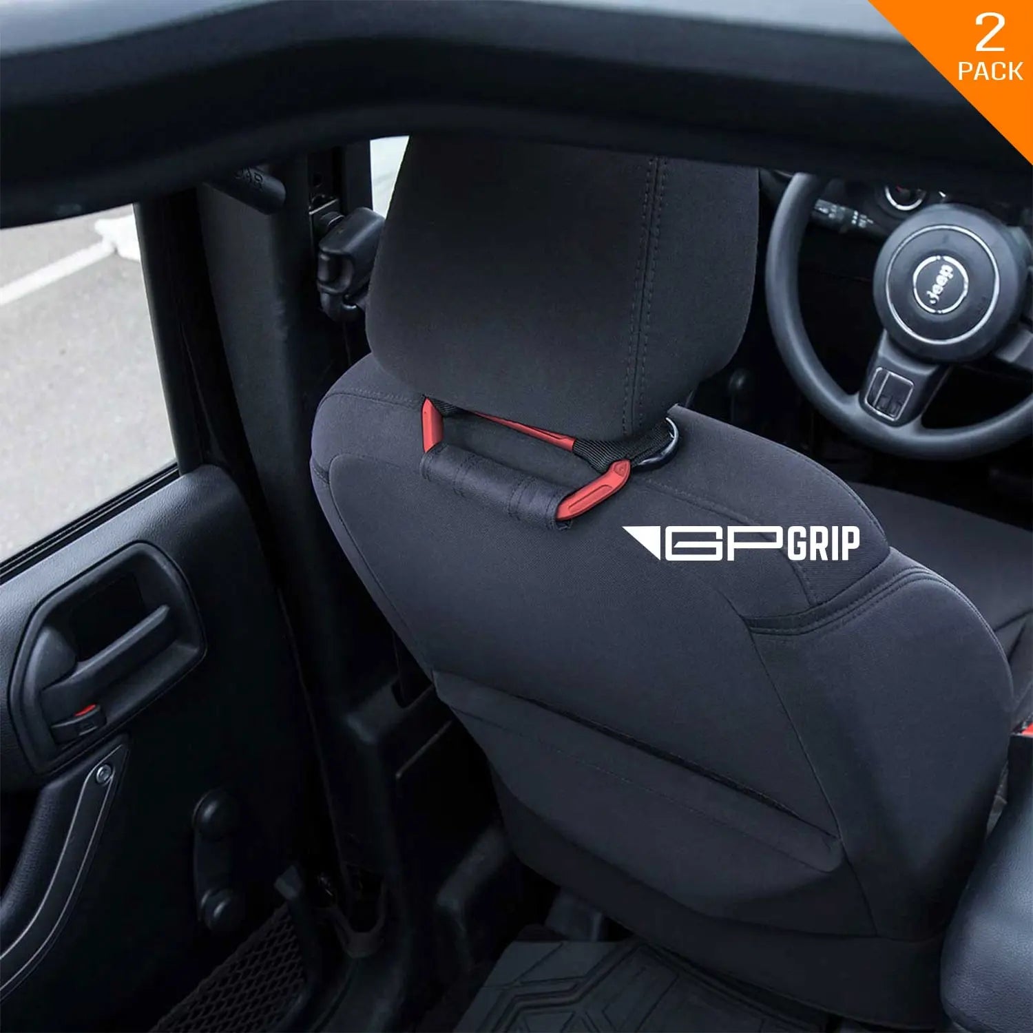 GP back grip headrest handle red
