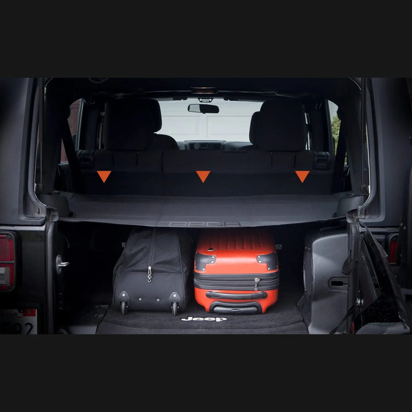 GPCA Jeep Wrangler JK 4DR Cargo Cover LITE - GPCA