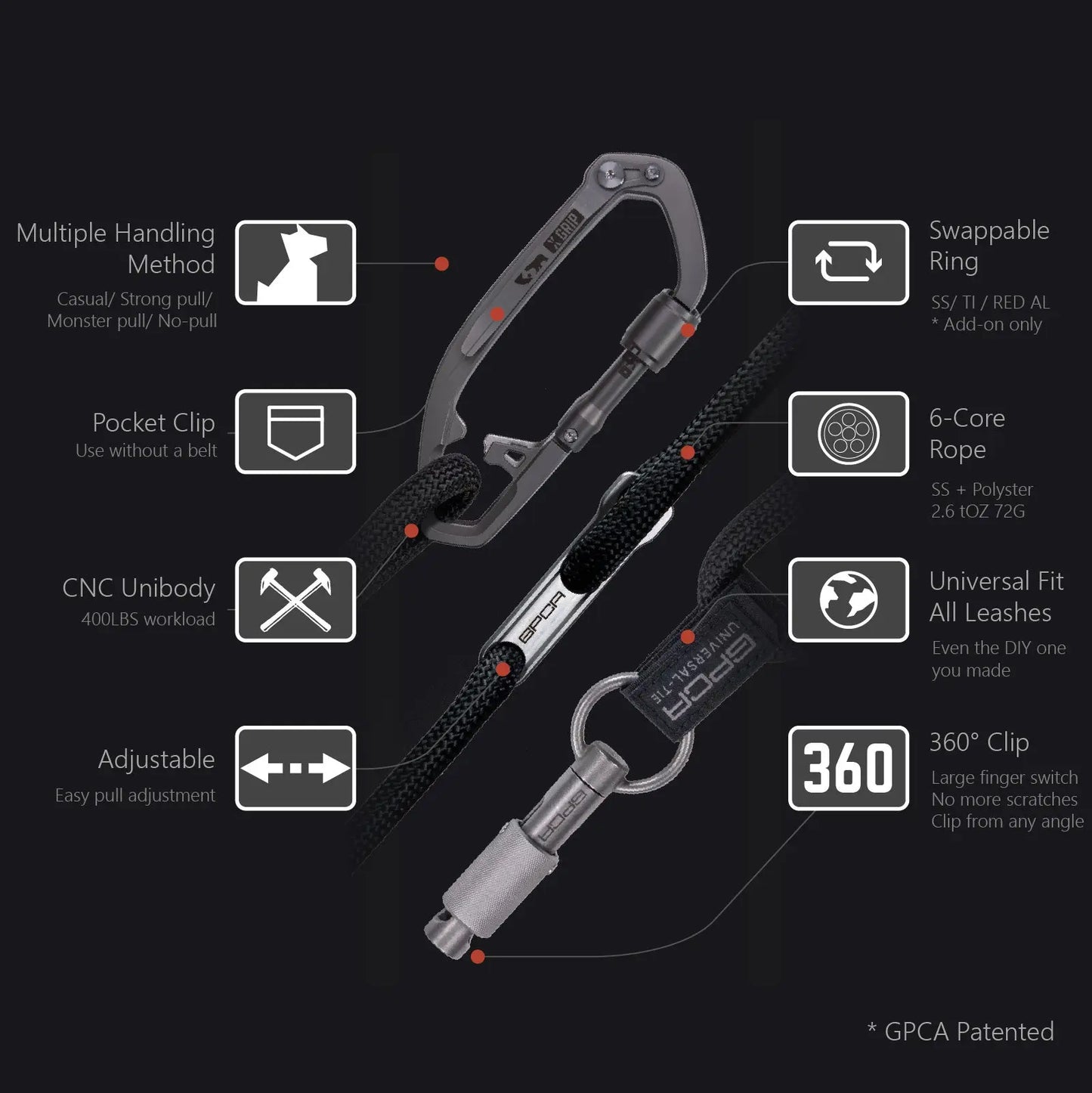 GPCA Dog Leash Set PRO / LITE - GPCA