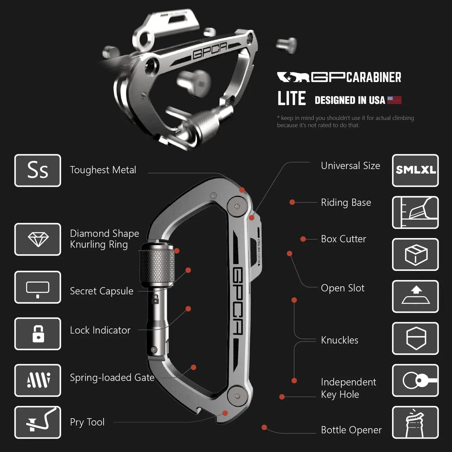 GPCA Carabiner LITE - GPCA