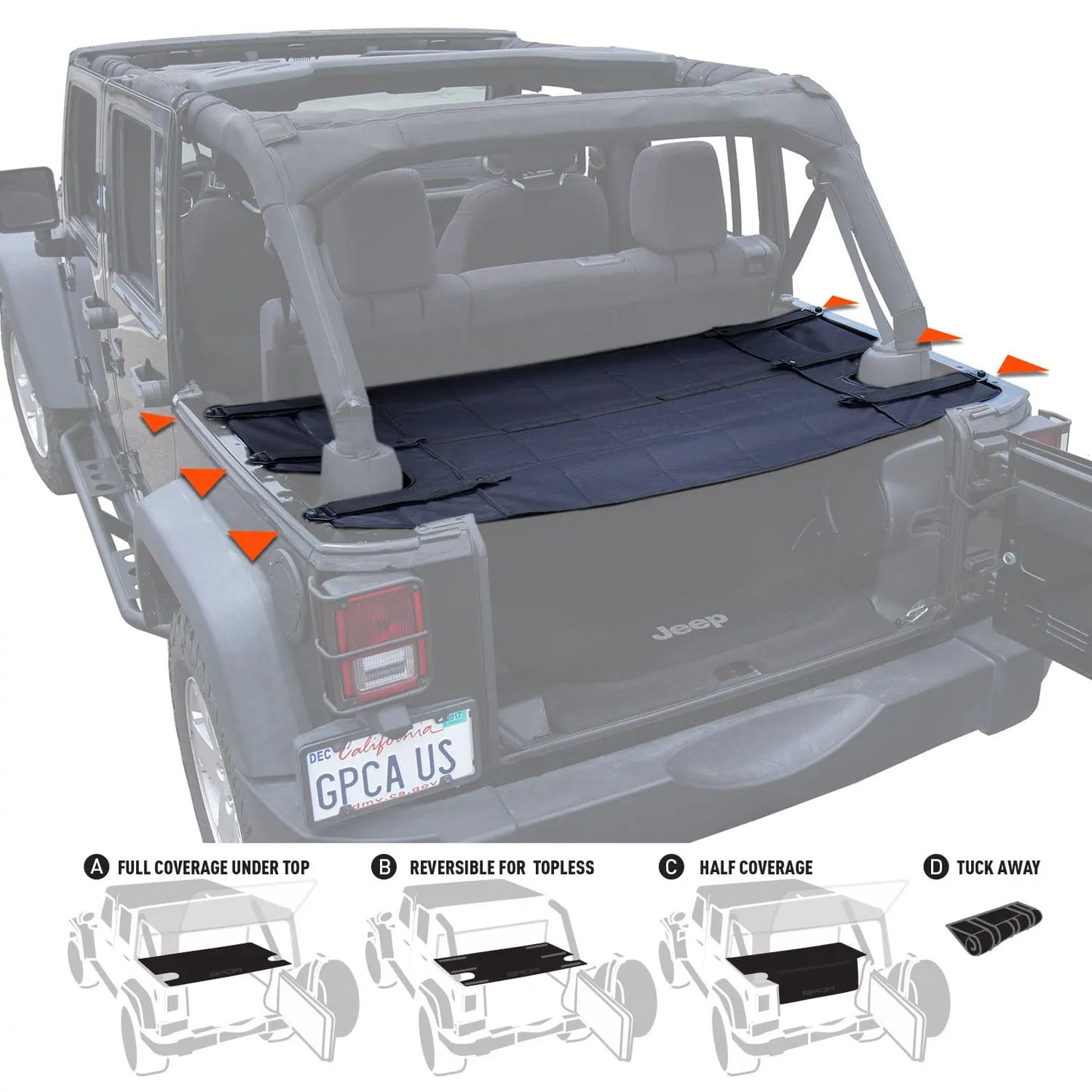 GPCA cargo cover PRO freedom pack