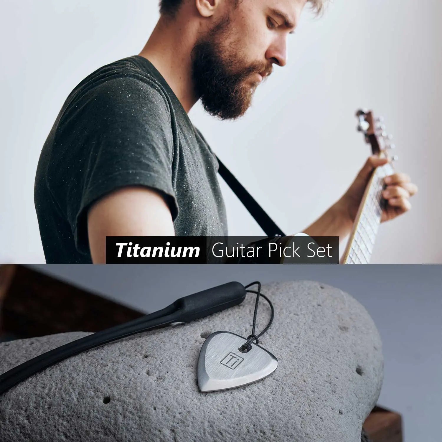 GPCA Titanium guitar pick set