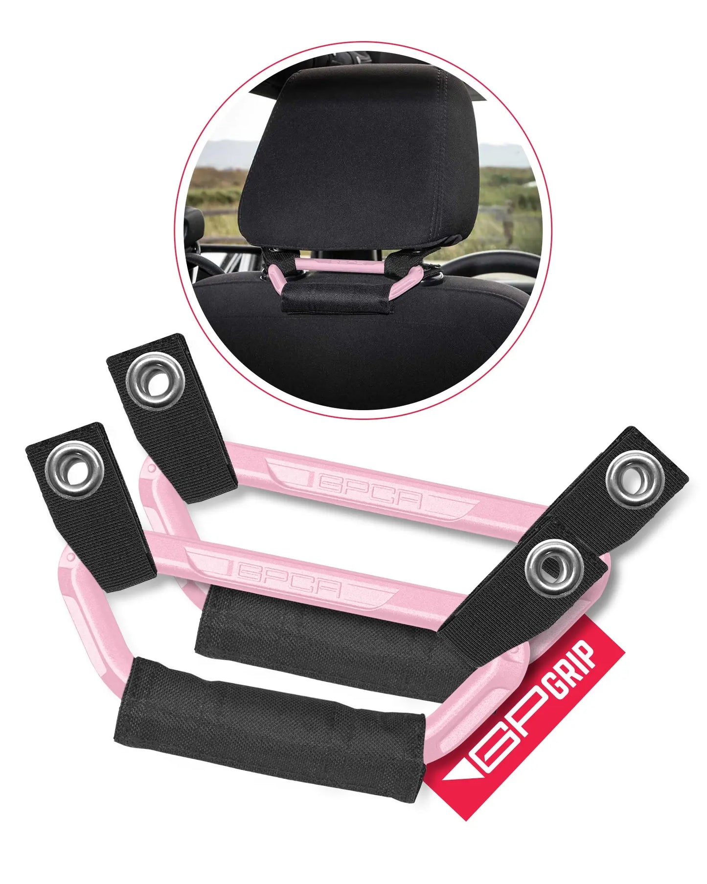 GP Back Grip PRO Color Headrest Handles - GPCA