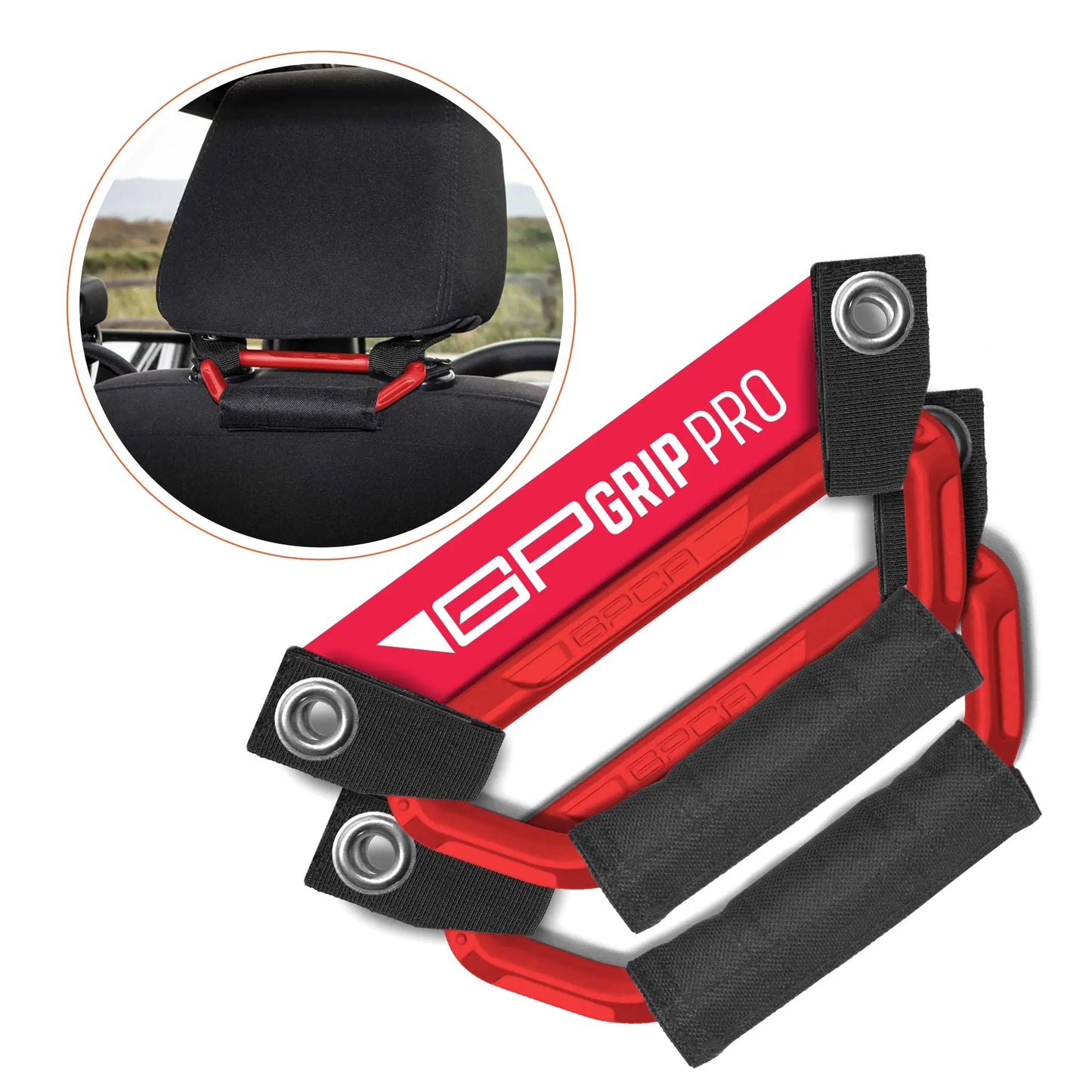 GP Back Grip PRO Color Headrest Handles - GPCA