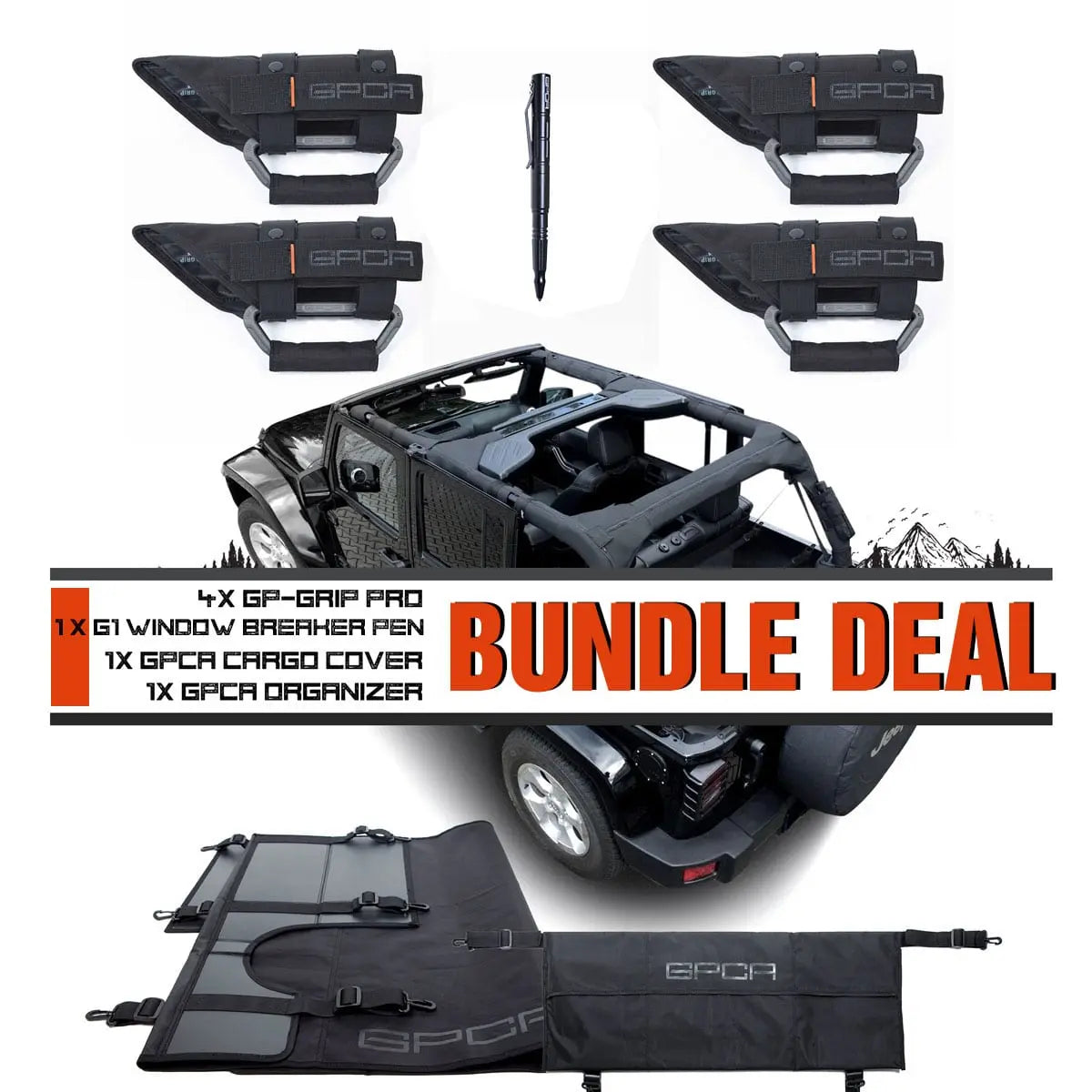 GPCA Jeep Wrangler Bundle JK 07-23 4DR - GPCA