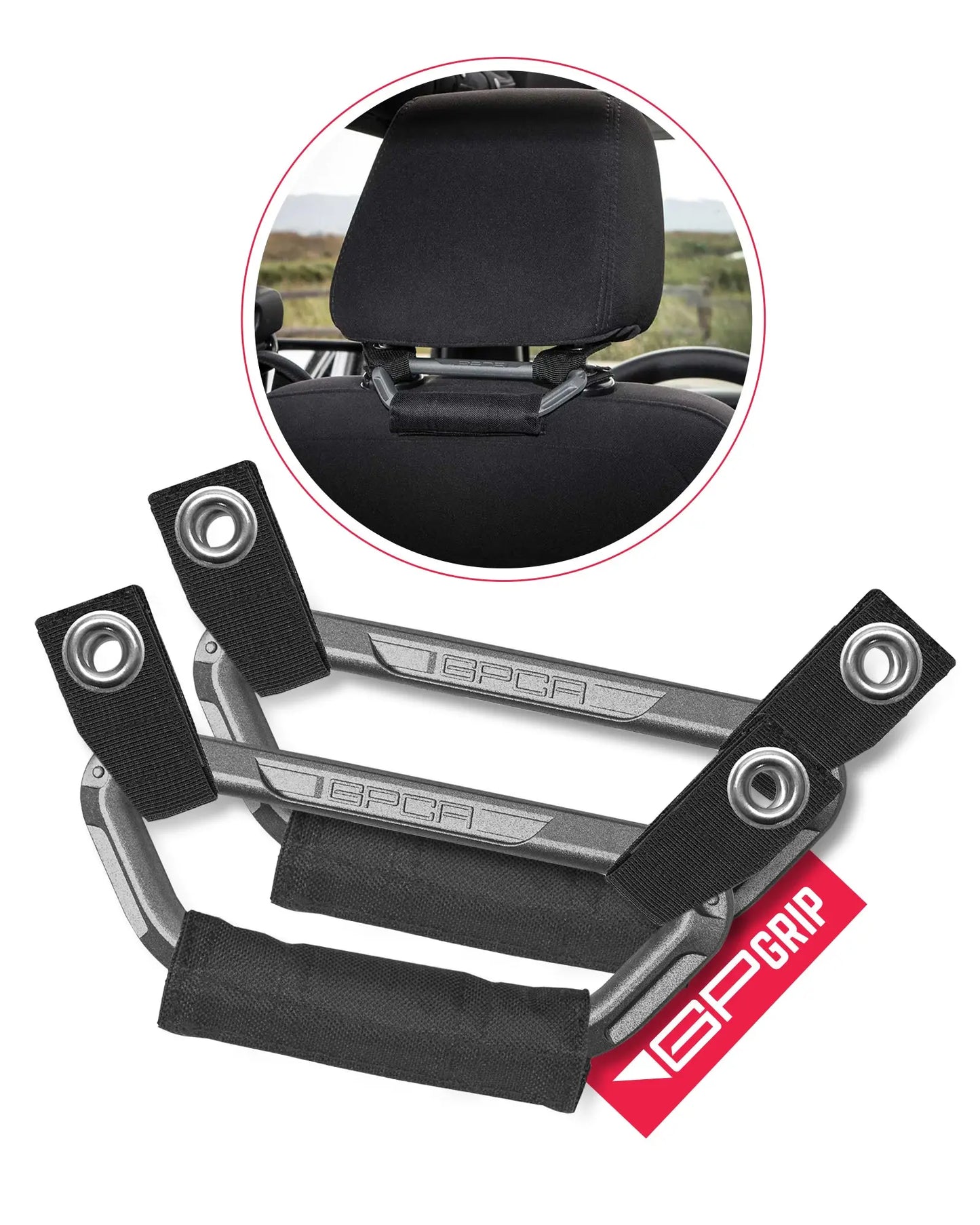 GP Back Grip PRO Color Headrest Handles - GPCA