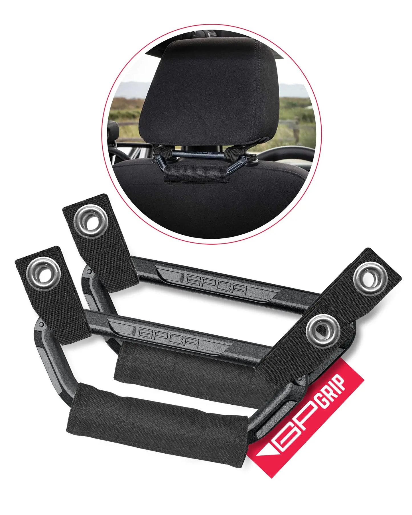 GP Back Grip PRO Color Headrest Handles - GPCA