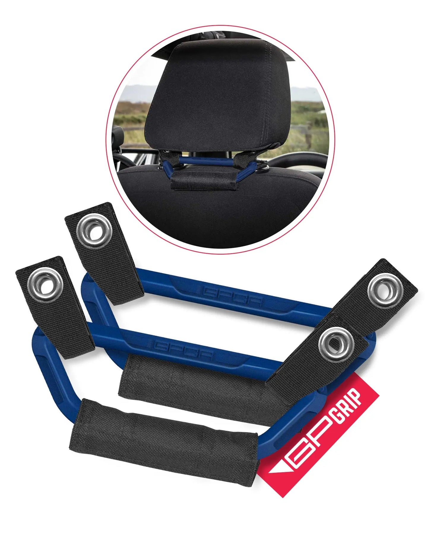 GP Back Grip PRO Color Headrest Handles - GPCA