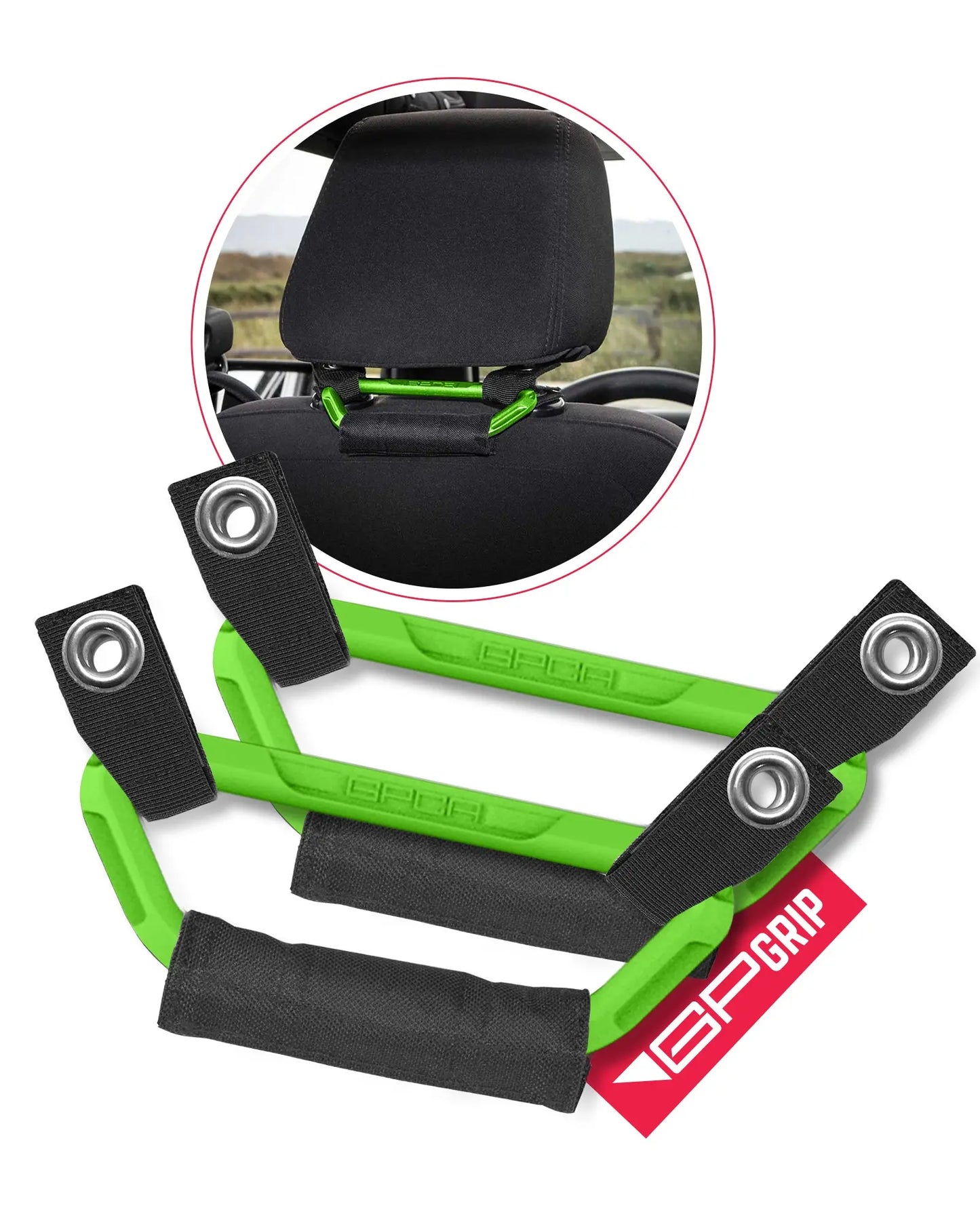 GP Back Grip PRO Color Headrest Handles - GPCA