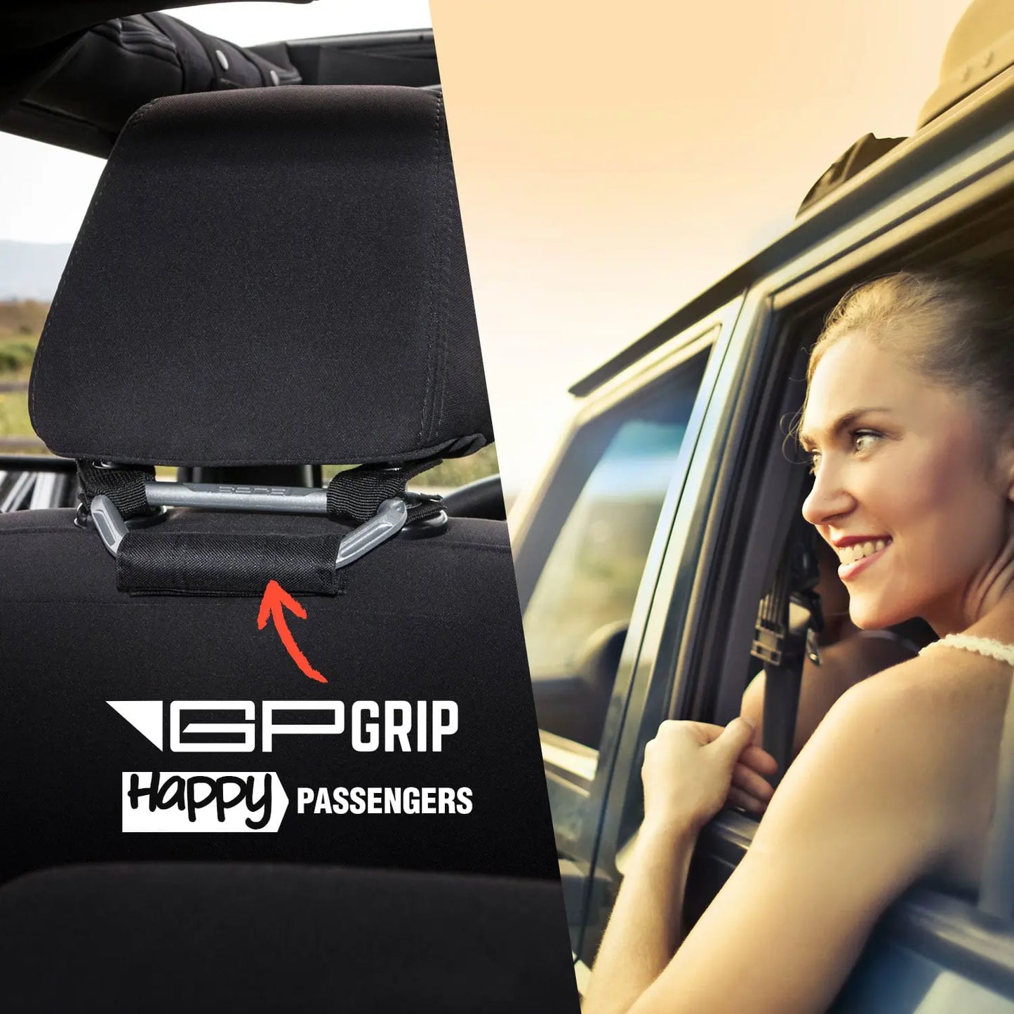 GP Back Grip PRO Color Headrest Handles - GPCA