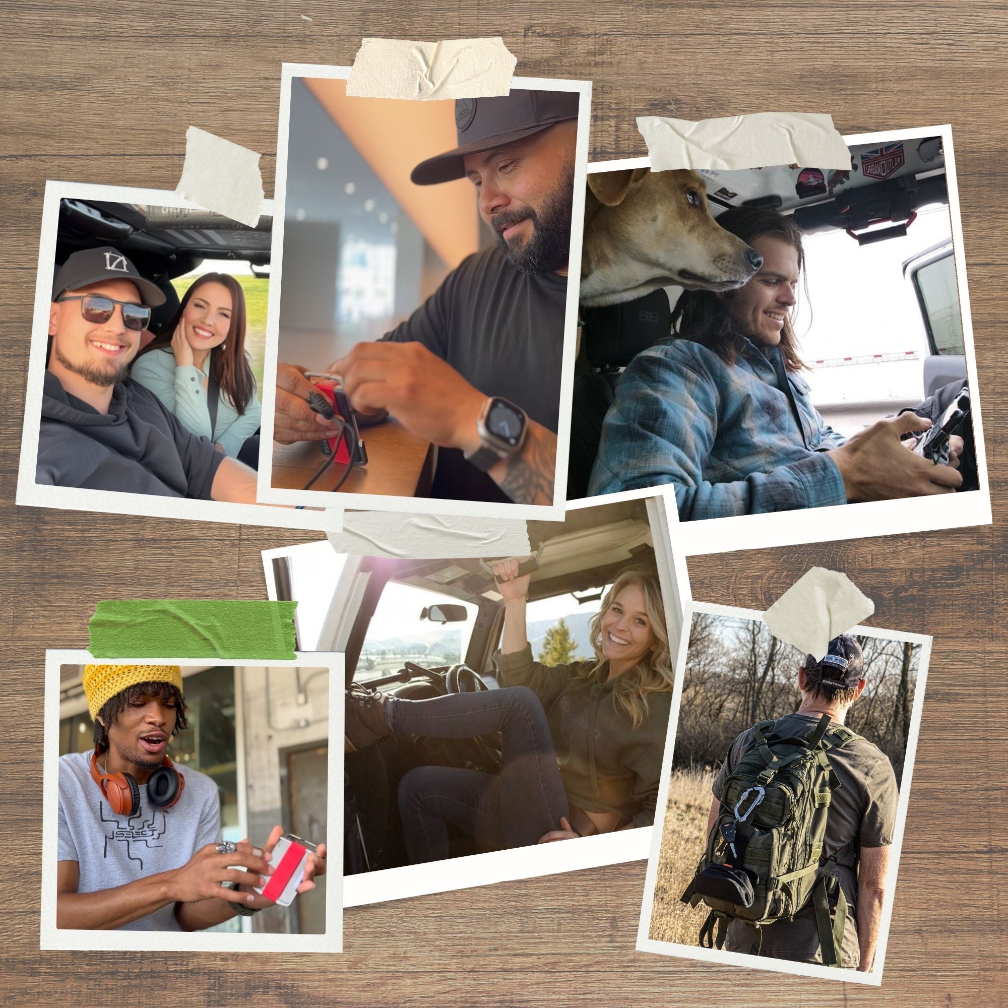 GPCA customer with Jeep, gear, and dog