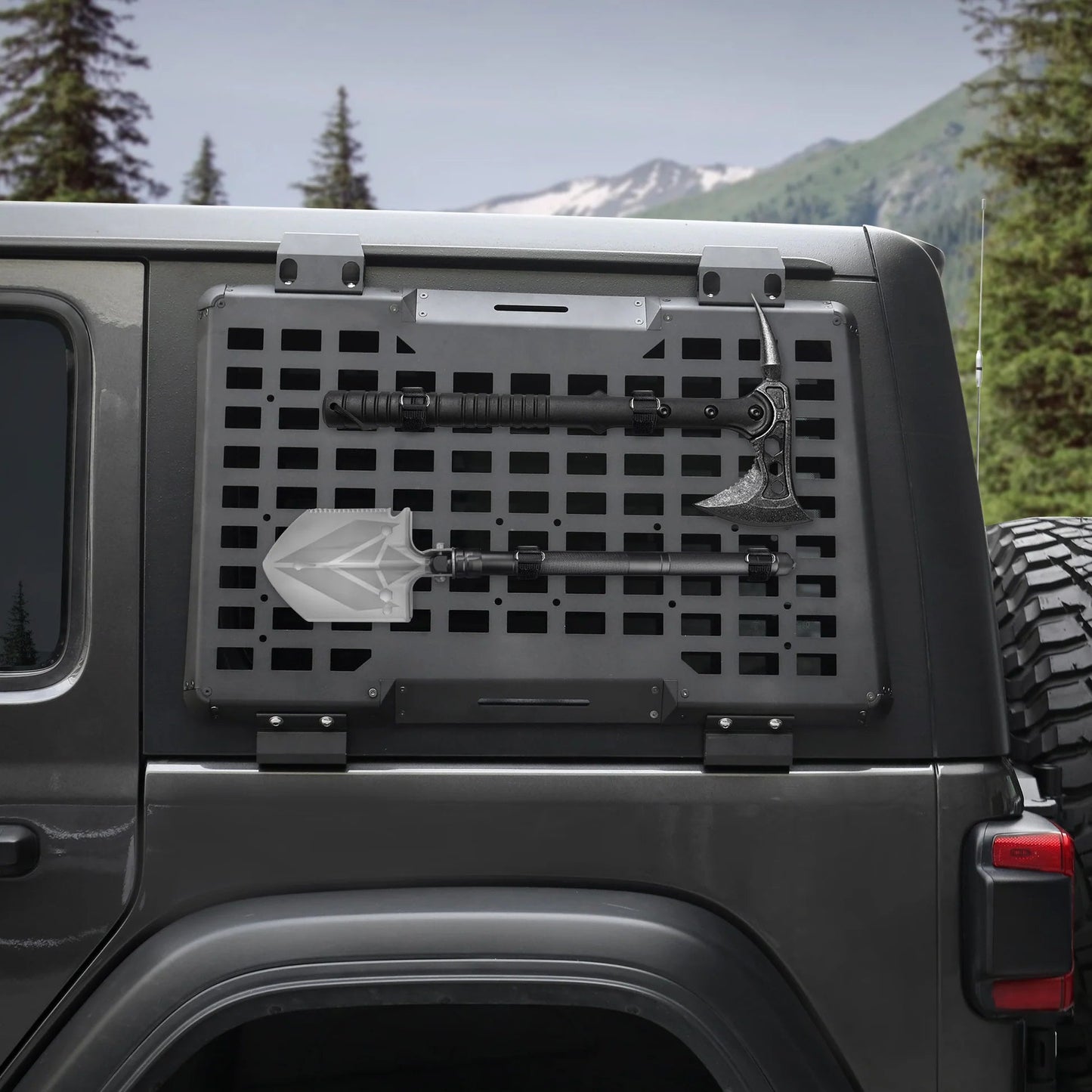 Rear Molle Panel System for 2018-2024+ Jeep Wrangler JL 4DR product main image