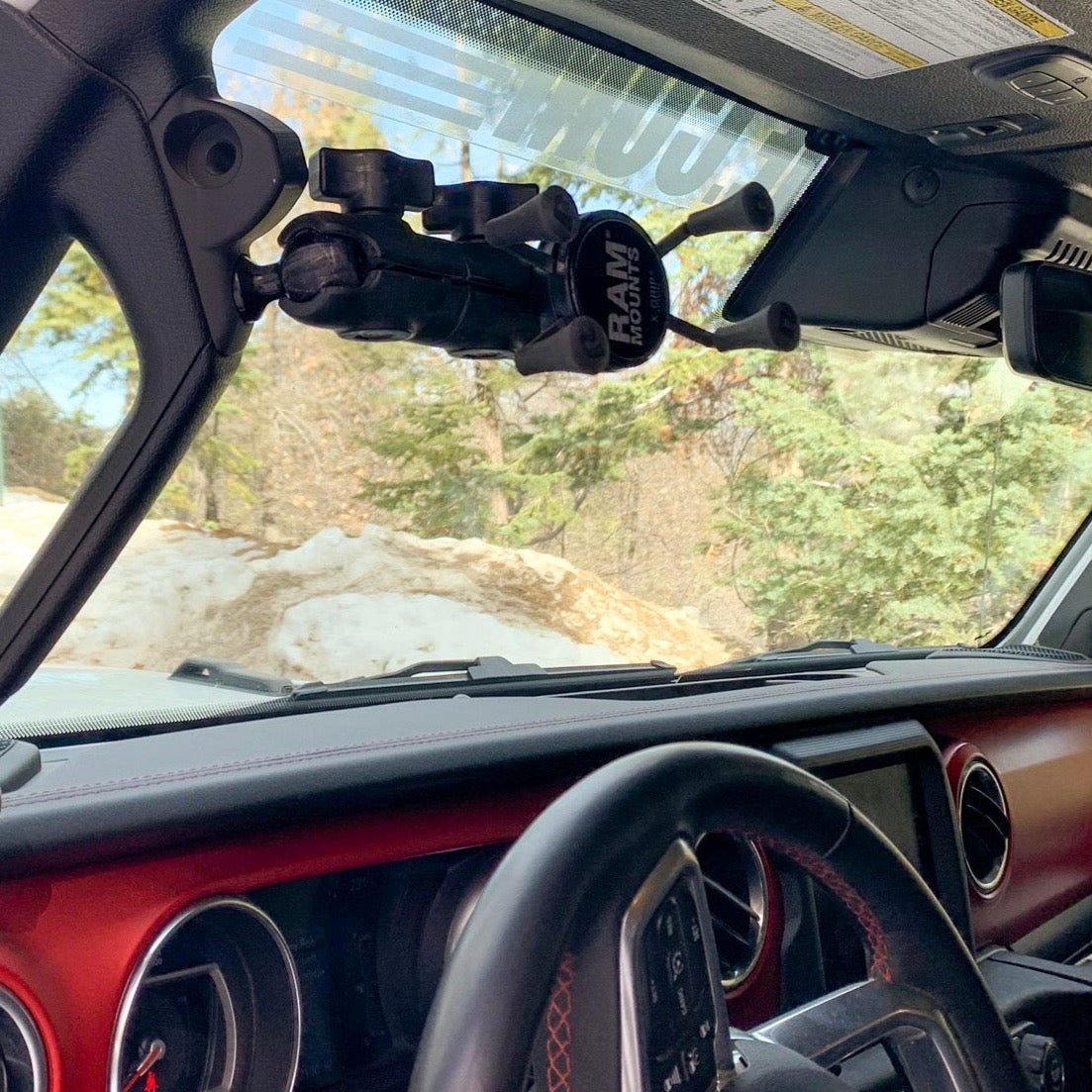 A-Pillar Ball Mount for 2018-23 Wrangler JL + 2020-23 Gladiator product view 5