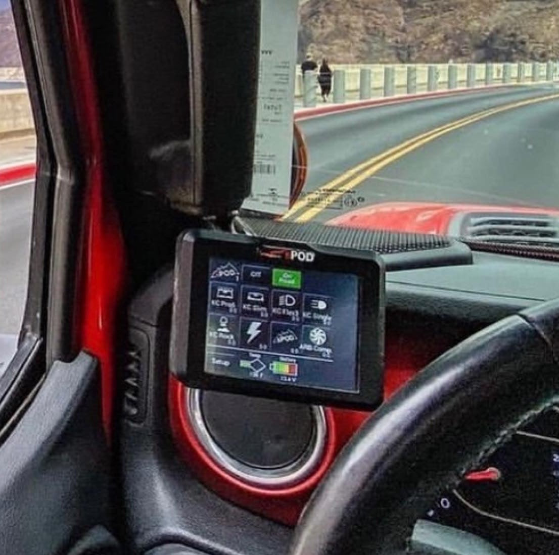 A-Pillar Ball Mount for 2018-23 Wrangler JL + 2020-23 Gladiator product view 4