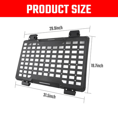 Rear Molle Panel System for 2018-2024+ Jeep Wrangler JL 4DR product view 3