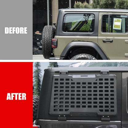 Rear Molle Panel System for 2018-2024+ Jeep Wrangler JL 4DR product view 6