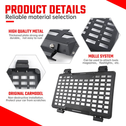 Rear Molle Panel System for 2018-2024+ Jeep Wrangler JL 4DR product view 8