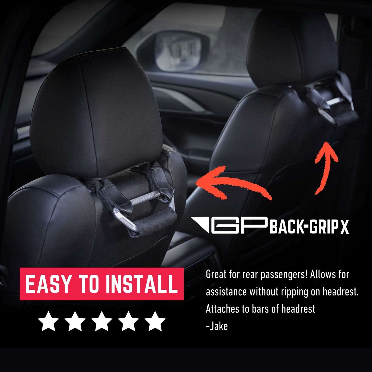 GP Back Grip PRO Color Headrest Handles