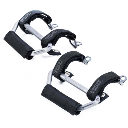 GP-Grip AIR Billet Silver grab handle for Jeep Wrangler — airbag-safe roll bar handle