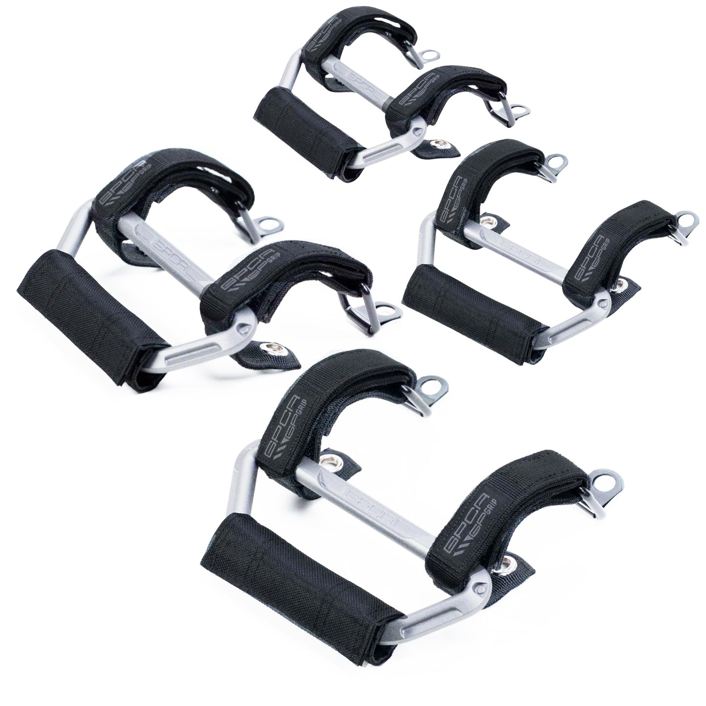 GP-Grip AIR Billet Silver color variant — side angle, Jeep Wrangler JL JT handle