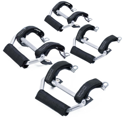 GP-Grip AIR Billet Silver color variant — side angle, Jeep Wrangler JL JT handle