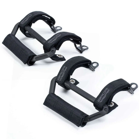 GP-Grip AIR black finish pair on 2024+ Gladiator roll bars