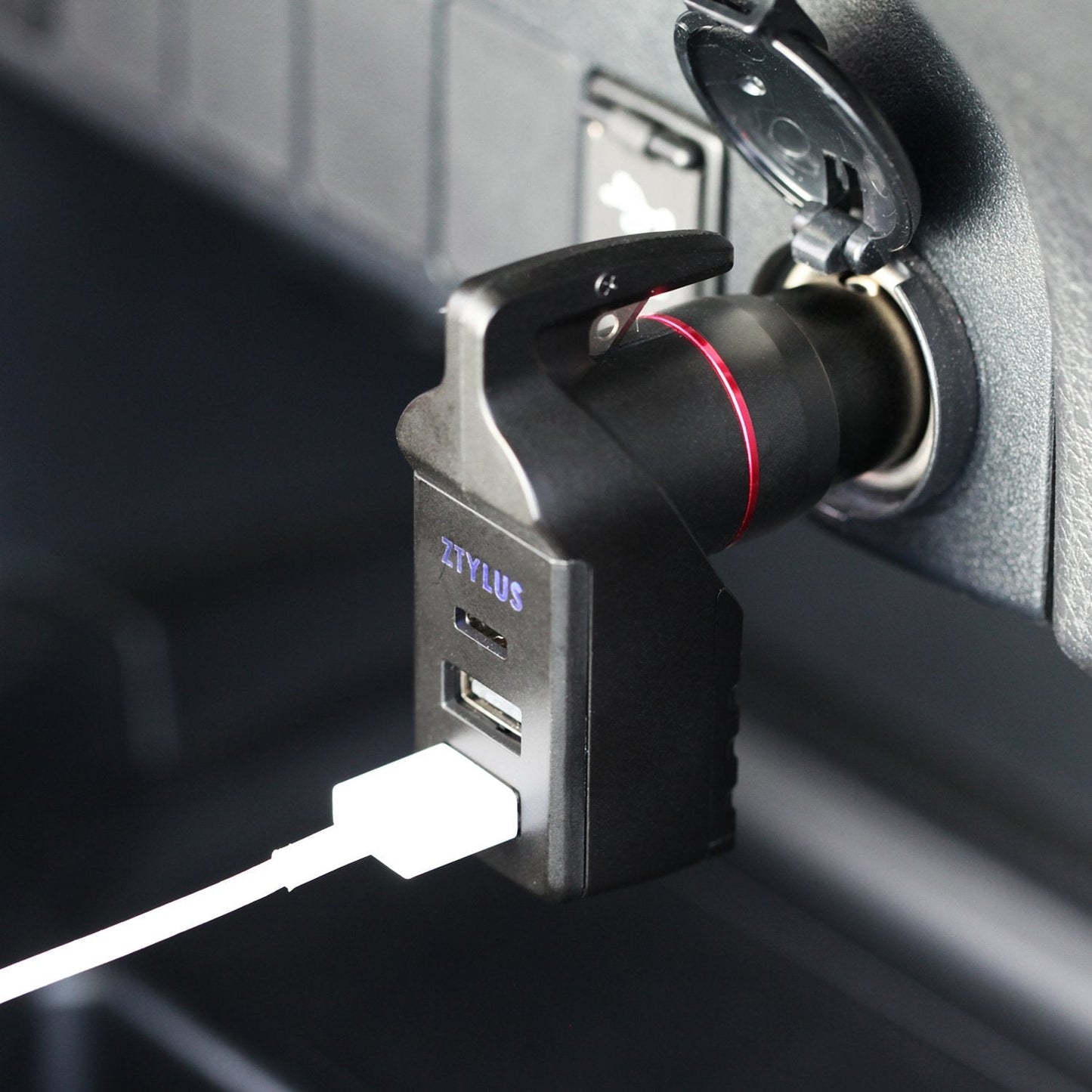USB Car Charger Emergency Tool Type-C