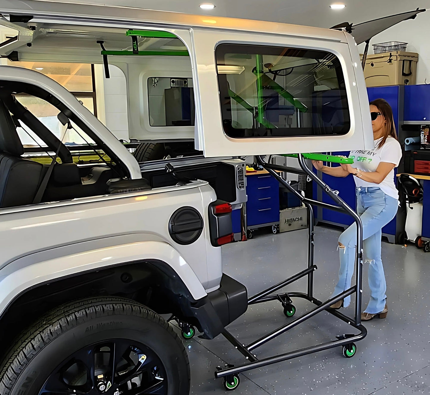 TopLift Pro V2 - Hardtop Removal & Storage Tool for Jeep Wrangler + Ford Bronco
