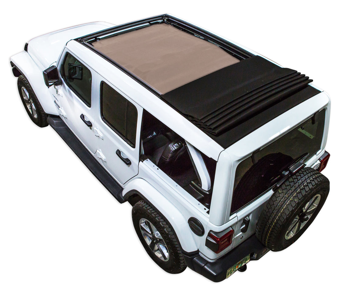 Jeep Wrangler JL 4DR Sky One Touch Power Top Sun Shade Color Shade (2018–2026)