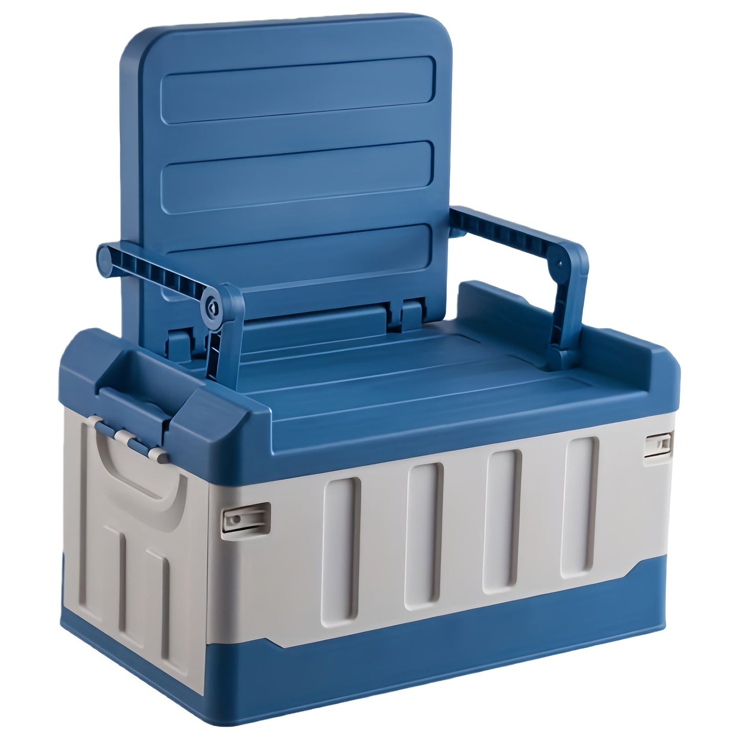 Foldable Camping Stool with Backrest & Storage Bag Portable Fishing Seat Outdoor Chair product view 3
